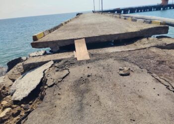 Dermana rusak akibat gempa NTT.(Foto: Ditjen Hubla Kemenhub)