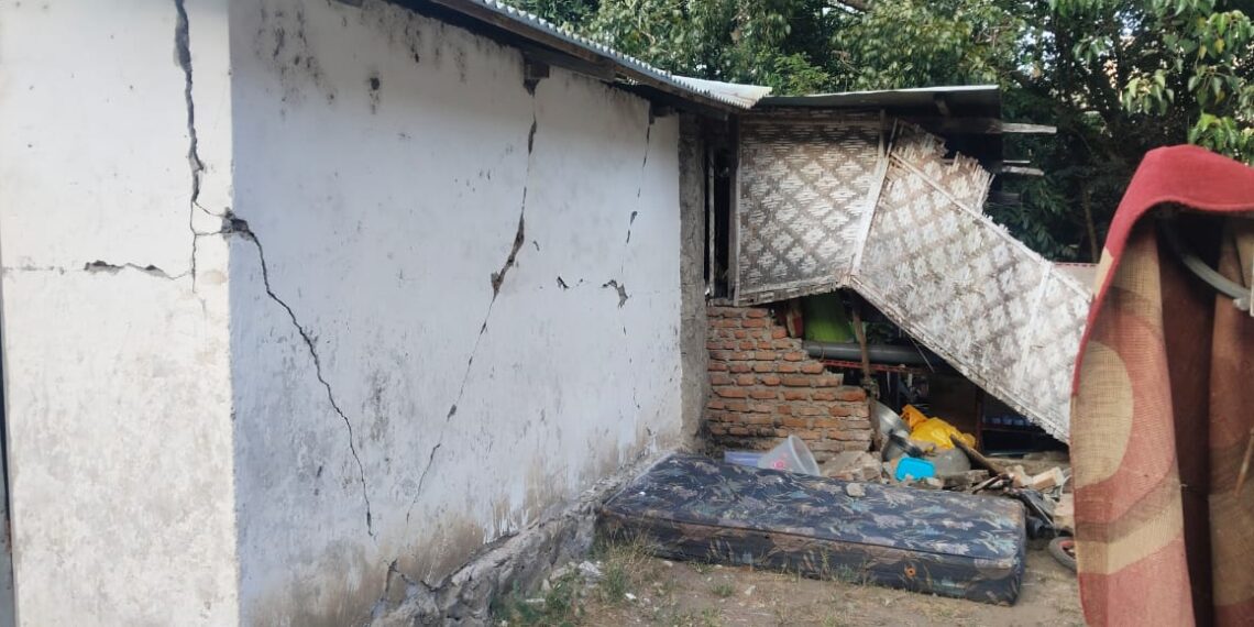 Kerusakan bangunan rumah warga yang terdampak Gempa NTT M7,7 di Kabupaten Ende. (Foto: BPBD Kabupaten Ende)