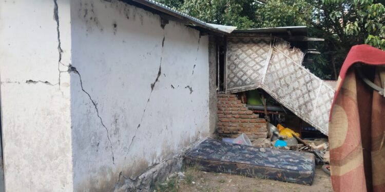 Kerusakan bangunan rumah warga yang terdampak Gempa NTT M7,7 di Kabupaten Ende. (Foto: BPBD Kabupaten Ende)