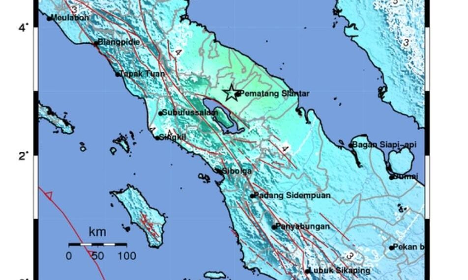 Gempa Simalungun.(Image: BNPB)