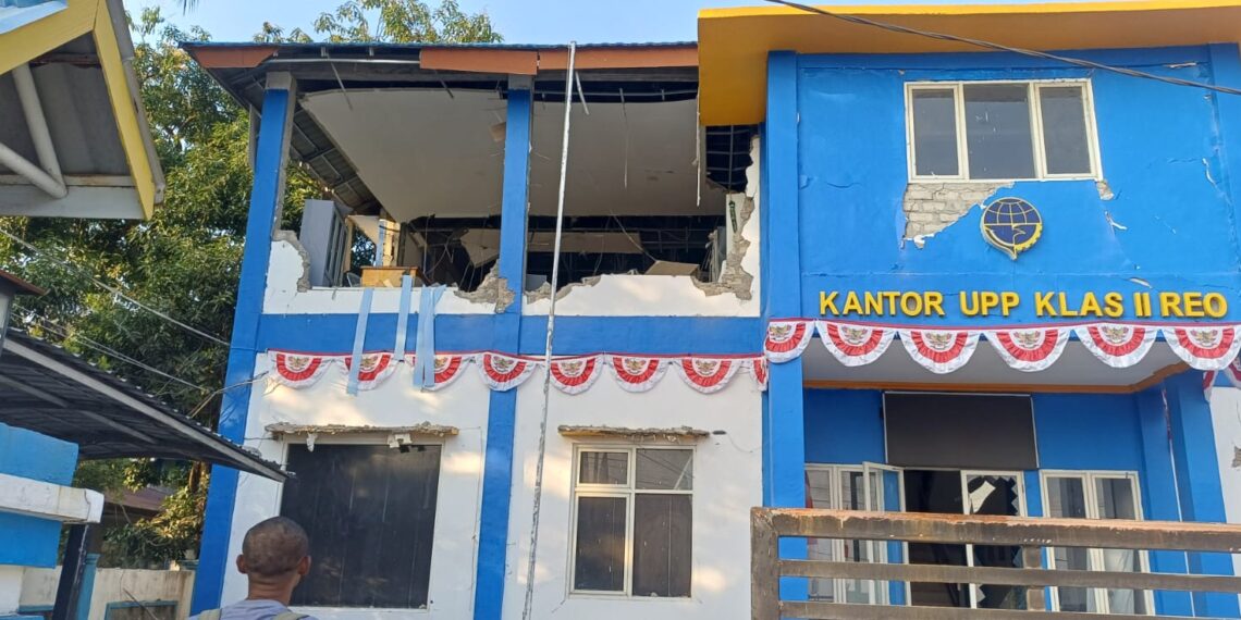 Properti perhubungan terdampak gempa NTT.(Foto: Istimewa)