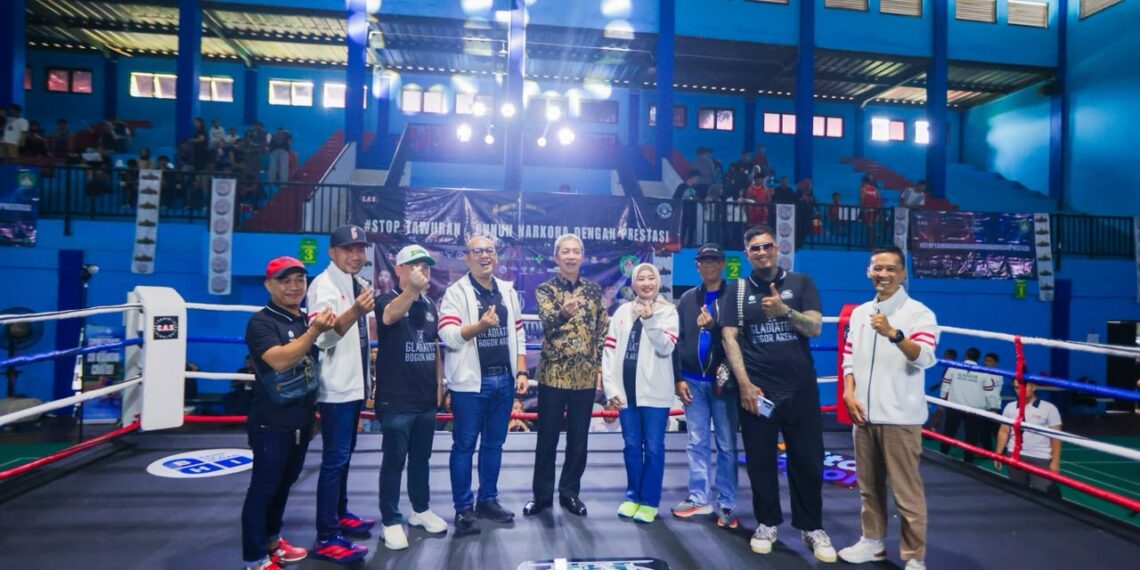 Wali Kota Bogor Dedie A Rachim di Gladiator Bogor Arena.(Foto: Humas Pemkot Bogor)