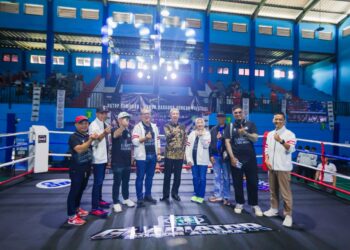 Wali Kota Bogor Dedie A Rachim di Gladiator Bogor Arena.(Foto: Humas Pemkot Bogor)