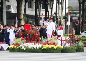 Peringatan HUT Kemerdekaan di Pemkot Bandung.(Foto: Humas Pemkot Bandung)