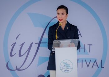 Menteri Pariwisata Widiyanti Putri Wardhana saat menghadiri INSA Yacht Festival 2026 di Bali, (8/8/2026).(Foto: Dok. Humas Kemenpar)