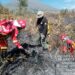 Kebakaran lahan dan hutan di Taman Nasional Gunung Rinjani.(Foto: Humas Kemenhut)