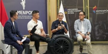 Kemenpora RI bersama 20FIT Event resmi mengumumkan penyelenggaraan Indonesia Sports Summit (ISS) 2026 x Jakarta Hybrid Race di Media Center Kemenpora RI, Jakarta, Kamis (20/8) siang.(foto:Herry/kemenpora.go.id)
