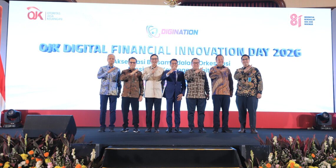 Pimpinan OJK dan undangan di acara Digital Financial Innovation Day (OJK Digination Day) Tahun 2026 di Jakarta, Kamis.(Foto: Dok. OJK)