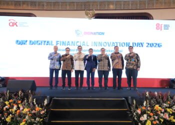 Pimpinan OJK dan undangan di acara Digital Financial Innovation Day (OJK Digination Day) Tahun 2026 di Jakarta, Kamis.(Foto: Dok. OJK)