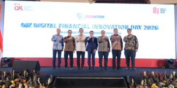 Pimpinan OJK dan undangan di acara Digital Financial Innovation Day (OJK Digination Day) Tahun 2026 di Jakarta, Kamis.(Foto: Dok. OJK)