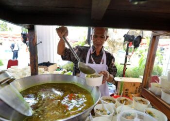 Kuliner UMKM di Istana Negara pada HUT Kemerdekaan RI ke-21.(Foto: Setneg)