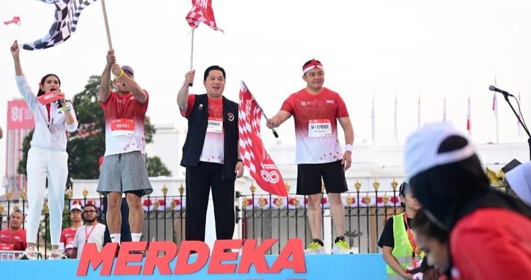 Pelepasan peserta Merdeka Run 2026 di depan Istana Negara.(Foto: Humas Setneg)