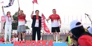 Pelepasan peserta Merdeka Run 2026 di depan Istana Negara.(Foto: Humas Setneg)