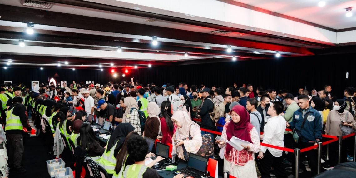 Semangat Merdeka Run mulai terasa sejak hari pertama pengambilan race pack di Wisma Serba Guna, Gelora Bung Karno (GBK), Jakarta. (foto: dok/Kemenpora)