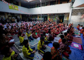 Murid SDN 026 Bojongloa.(Foto: Humas Pemkot Bandung)