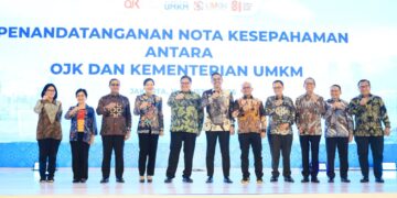 UMKM Finance Summit 2026 bertema “Penguatan Akses Pembiayaan dan Ekosistem UMKM melalui Sinergi Kebijakan AntarPemangku Kepentingan untuk Mewujudkan Ketahanan Ekonomi Nasional" yang digelar OJK di Jakarta, Selasa (11/8/2026).(Foto: Dok. OJK)