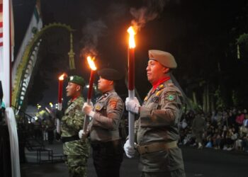 Upacara Taptu di Kabupaten Kuningan.(Foto: Humas Pemkab Kuningan)