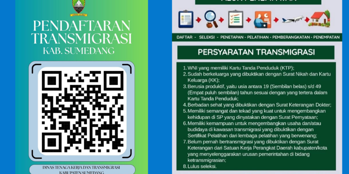 Pendaftaran transmigrasi Sumedang.(Image: Humas Pemkab Sumedang)