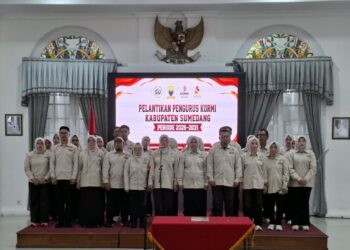 Pelantikan Pengurus KORMI Sumedang 2026-2031.(Foto: Humas Pemkab Sumedang)