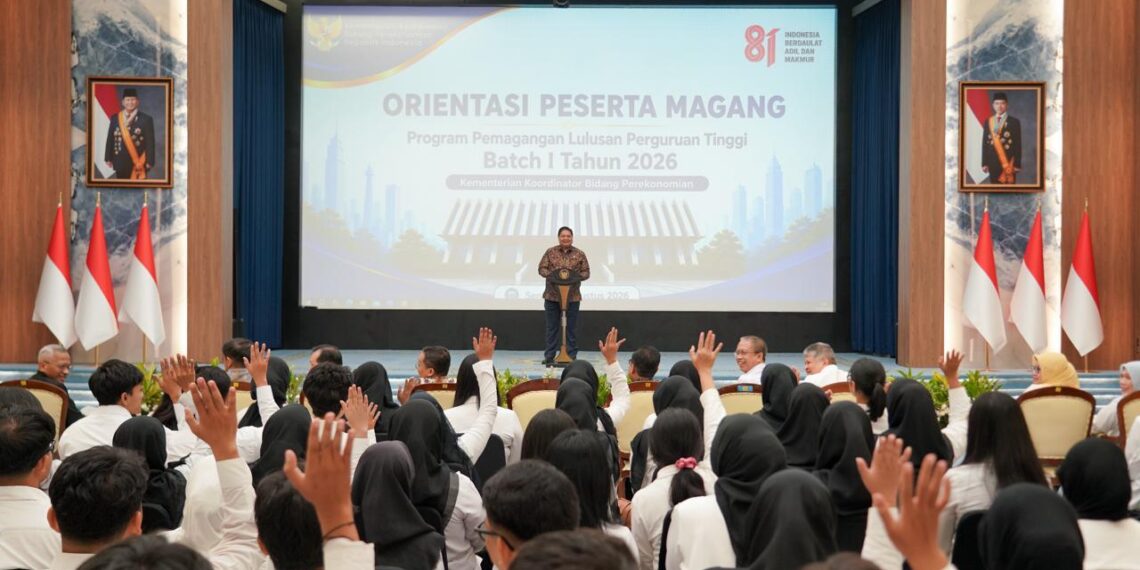 Pogram magang nasional di Kemenko Perekonomian.(Foto: Humas Kemenko Perekonomian)