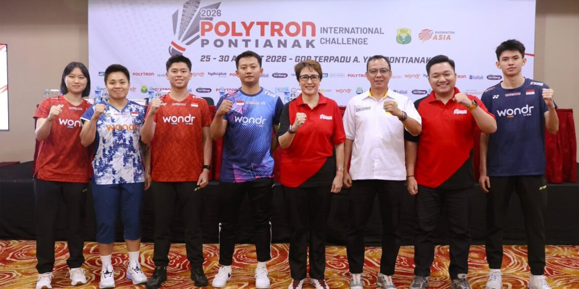 Polytron Pontianak International Challenge 2026 digelar 25–30 Agustus 2026 di GOR Terpadu Ahmad Yani, Pontianak, Kalimantan Barat. Turnamen ini kolaborasi PP PBSI dan Pengprov PBSI Kalbar, dan Polytron.(Foto: Dok. PBSI)
