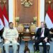 Presiden Prabowo Subianto menerima Wakil Menteri Perang Amerika Serikat untuk Urusan Kebijakan, Elbridge Colby beserta delegasi di Istana Merdeka, Jakarta, pada Rabu (12/08/2024). (Foto: Setneg)