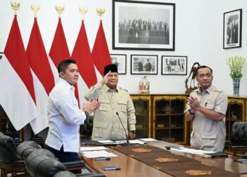 Presiden Prabowo Subianto meresmikan 3.395 jembatan yang dibangun TNI-Polri serta 3.000 sumber air bersih TNI Angkatan Darat (AD), pada Kamis (13/08/2026).(Foto: Setneg)