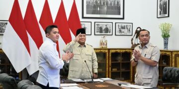 Presiden Prabowo Subianto meresmikan 3.395 jembatan yang dibangun TNI-Polri serta 3.000 sumber air bersih TNI Angkatan Darat (AD), pada Kamis (13/08/2026).(Foto: Setneg)