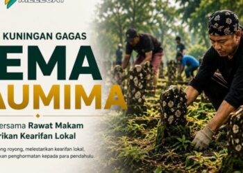 Gerakan merawat makam di Kuningan.(Image: Pemkab Kuningan)