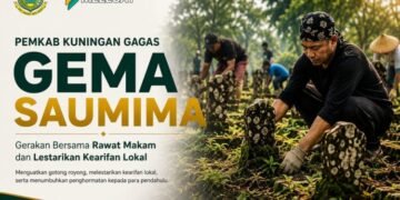 Gerakan merawat makam di Kuningan.(Image: Pemkab Kuningan)