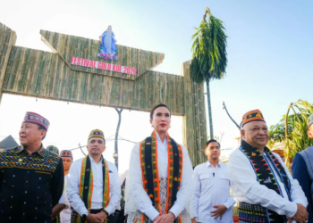 Menteri Pariwisata (Menpar) Widiyanti Putri Wardhana di Festival Golo Koe.(Foto: Humas Kemenpar)