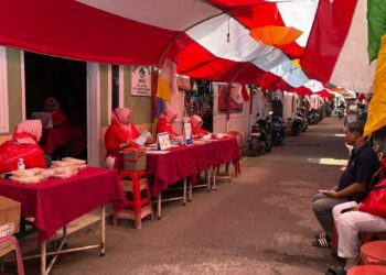 Terowongan merah putih di Cikutra Kota Bandung.(Foto: Humas Pemkot Bandung)