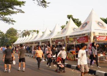 Stan UMKM di Car Free Day Tegar Beriman.(Foto: Humas Pemkab Bogor)