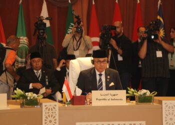 Wakil Menteri Luar Negeri Arrmanatha Nasir, hadir mewakili Menteri Luar Negeri Sugiono pada Pertemuan Tingkat Menteri mengenai Yerusalem di Amman, Yordania, 5 Agustus 2026.(Foto: Dok. Kemlu)