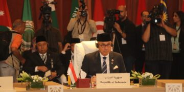 Wakil Menteri Luar Negeri Arrmanatha Nasir, hadir mewakili Menteri Luar Negeri Sugiono pada Pertemuan Tingkat Menteri mengenai Yerusalem di Amman, Yordania, 5 Agustus 2026.(Foto: Dok. Kemlu)