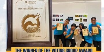 Tim Fotografi SMAN Cimanggung berhasil meraih Award Voting Group dalam ajang Higashikawa Youth Fest 2026 di Higashikawa, Hokkaido, Jepang.(Foto: Humas Pemkab Sumedang)