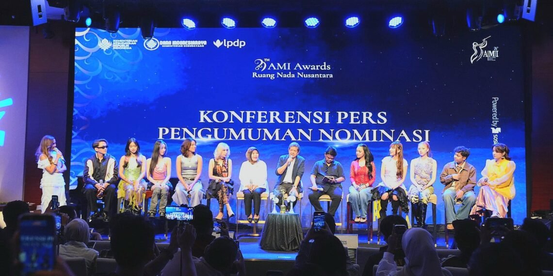 Konferensi pers pengumuman nominasi yang berlangsung di The Music Place, Hotel Fairmont, Jakarta.(Foto: Dok. Kemenbud)