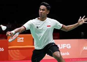 Pebulu tangkis tunggal putra Indonesia, Alwi Farhan, meraih medali perunggu pada Asian Games Aichi-Nagoya 2026. (dok.NOCI via Kemenpora)