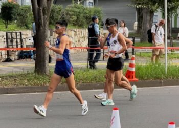 Cabor atletik Indonesia mencatatkan dua rekor nasional pada Asian Games Aichi-Nagoya 2026. Capaian tersebut ditorehkan Hendro Yap dan Violine Intan Puspita. (foto: Ig @suryoagung100m Via Kemenpora)