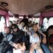 HARI JADI KOTA BANDUNG; Warga senang naik bandros dan TMB dengan tarif Rp 216.(Foto: Humas Pemkot Bandung)