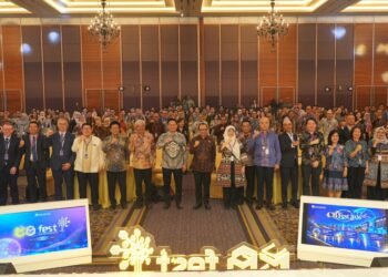 Deputi Gubernur Bank Indonesia, Thomas A. M. Djiwandono, bersama jajaran terkait dalam pembukaan Central Banking Services Festival (CB Fest) 2026 di Hotel Kempinski, Jakarta (28/9).(Foto: Website Bank Indonesia)