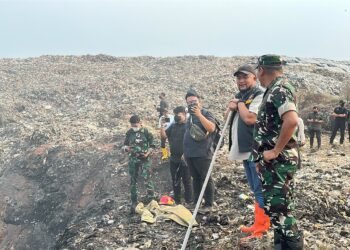 Bupati Bogor Rudy Susmanto bersama jajaran di Tempat Pembuangan Akhir (TPA) Galuga, Kecamatan Cibungbulang.(Foto: Diskominfo Kab. Bogor)