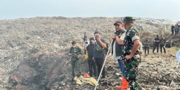 Bupati Bogor Rudy Susmanto bersama jajaran di Tempat Pembuangan Akhir (TPA) Galuga, Kecamatan Cibungbulang.(Foto: Diskominfo Kab. Bogor)