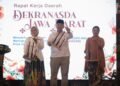 Wali Kota Bandung, Muhammad Farhan menyambut Ketua Dekranasda Provinsi Jawa Barat bersama seluruh Ketua Dekranasda dari 27 kabupaten/kota se-Jawa Barat dalam rangka Rapat Kerja Daerah (Rakerda) Dekranasda Provinsi Jawa Barat Tahun 2026 di Kota Bandung.(Foto: Humas Pemkot Bandung)