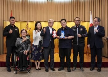 Menpora Erick Thohir mengapresiasi acara makan malam dan ramah tamah yang diselenggarakan Duta Besar Jepang untuk Indonesia, Ueno Atsushi. (foto:Raiky/kemenpora.go.id)
