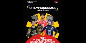 Champions Stage dalam gelaran Indonesia Sports Summit (ISS) 2026. Acara ini mempertemukan para juara nasional musim 2026 dari cabang olahraga sepak bola, basket, dan voli dalam satu panggung. (foto: dok/Kemenpora)