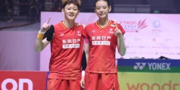 Liao Li Xi/Shen Shi Yao (China) juara ganda putri POLYTRON Pontianak Indonesia Masters 2026.(Foto: Dok. PBSI)