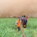 Kebakaran hutan dan lahan (Karhutla) yang melanda Desa Silondu, Kecamatan Basi Dondo, Kabupaten Toli-toli, Sulawesi Tengah, Kamis (10/9). (Foto: Kabupaten Toli-toli)
