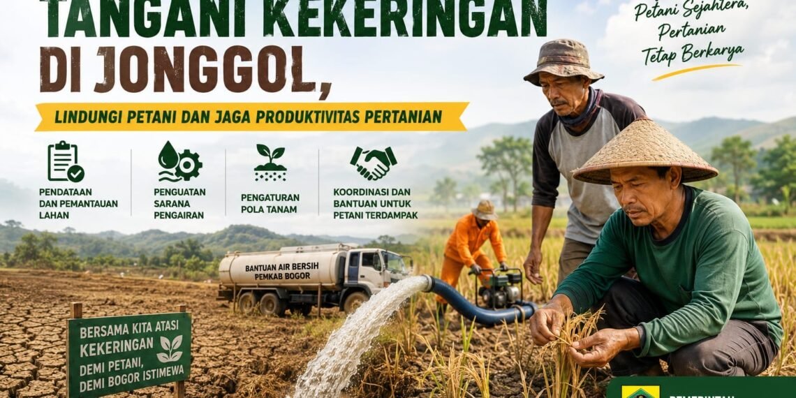 Pemkab Bogor tangani kekeringan di Jonggol.(Image: Diskominfo Pemkab Bogor)