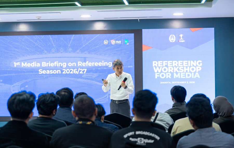 PSSI berkolaborasi bersama I.League dan PSSI Pers menggelar Refereeing Workshop for Media sebagai bagian dari persiapan menyambut BRI Super League 2026/27 dan Championship 2026/27 di Jakarta, Kamis (3/9/2026).(Foto: Dok. PSSI)